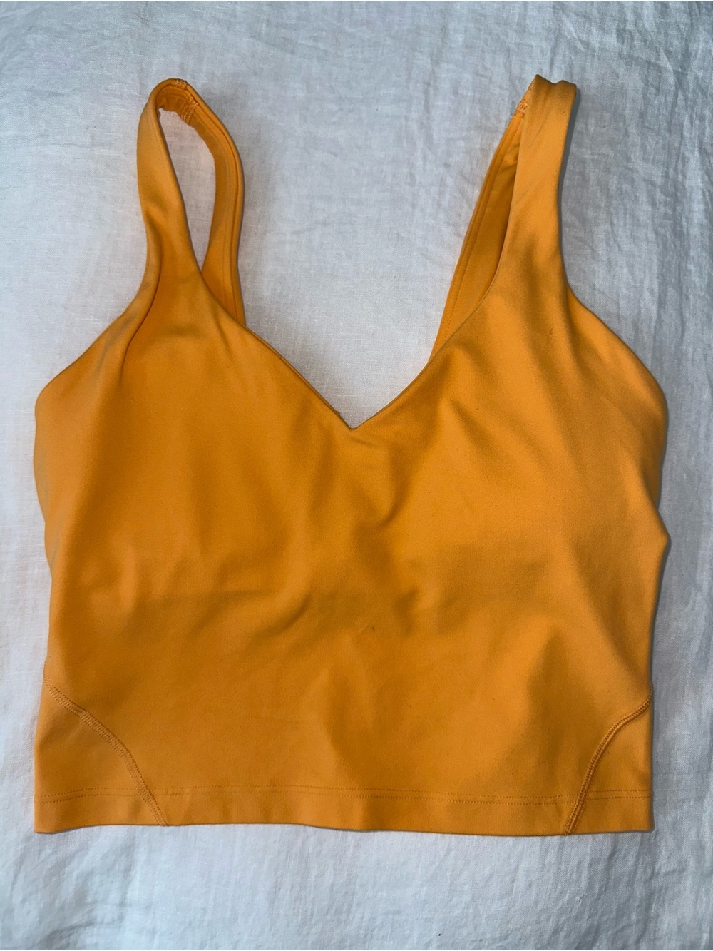 lululemon athletica V-Neck Crop Tank - Mustard Yellow